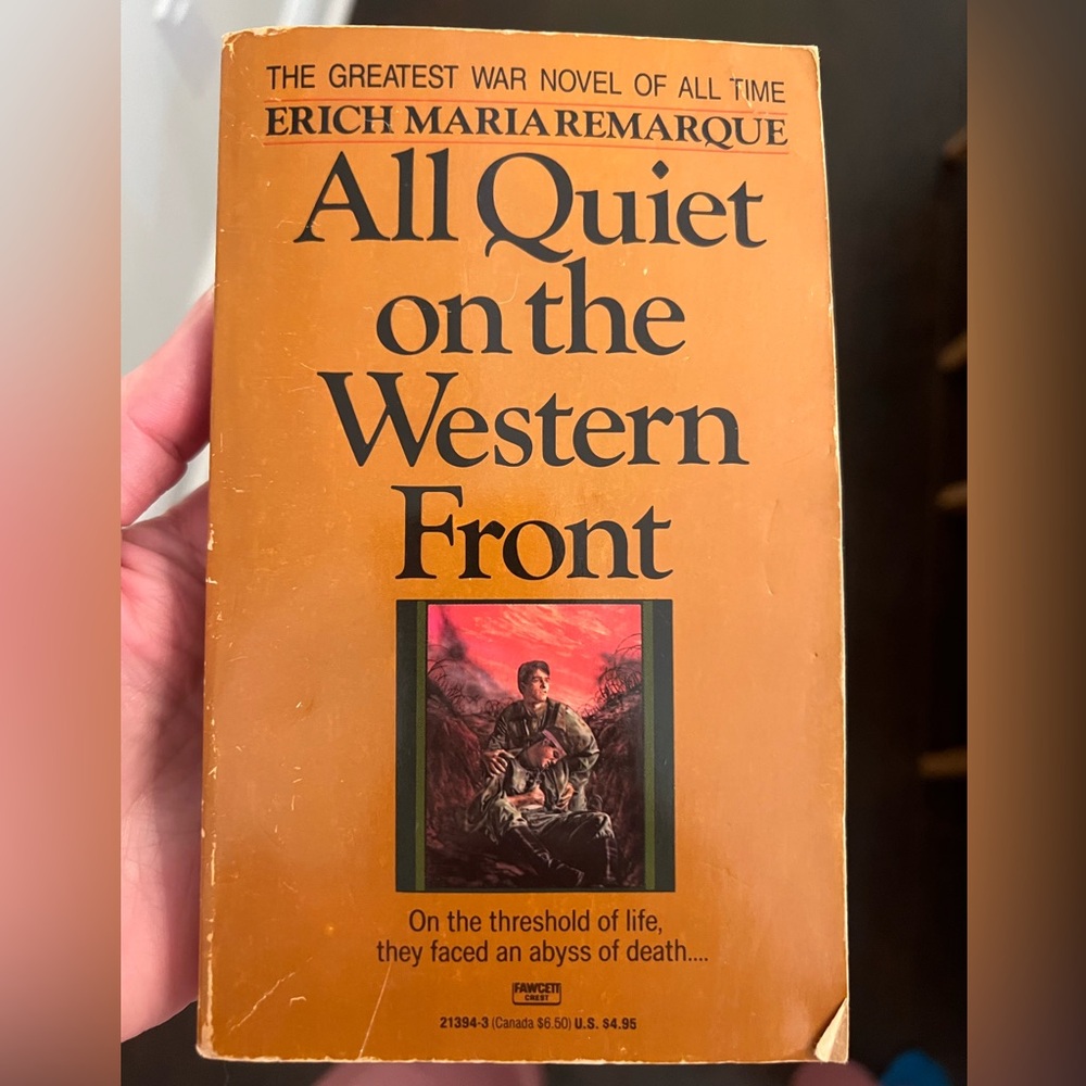All Quiet on the Western Front by Erich Maria Remarque – Paperback Classic Novel